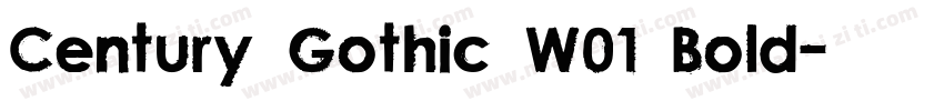 Century Gothic W01 Bold字体转换
